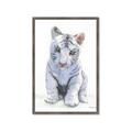 Picture of White Tiger Cub _GroupedProduct_Rectangle_Portrait_Mini_ _GroupedProduct_Rectangle_Portrait_Framed_Matted_