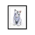 Picture of White Tiger Cub _GroupedProduct_Rectangle_Portrait_Mini_ _GroupedProduct_Rectangle_Portrait_Framed_Matted_