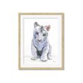 Picture of White Tiger Cub _GroupedProduct_Rectangle_Portrait_Mini_ _GroupedProduct_Rectangle_Portrait_Framed_Matted_