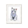 Picture of White Tiger Cub _GroupedProduct_Rectangle_Portrait_Mini_ _GroupedProduct_Rectangle_Portrait_Framed_Matted_