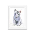Picture of White Tiger Cub _GroupedProduct_Rectangle_Portrait_Mini_ _GroupedProduct_Rectangle_Portrait_Framed_Matted_
