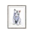 Picture of White Tiger Cub _GroupedProduct_Rectangle_Portrait_Mini_ _GroupedProduct_Rectangle_Portrait_Framed_Matted_