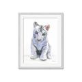 Picture of White Tiger Cub _GroupedProduct_Rectangle_Portrait_Mini_ _GroupedProduct_Rectangle_Portrait_Framed_Matted_