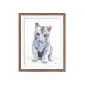 Picture of White Tiger Cub _GroupedProduct_Rectangle_Portrait_Mini_ _GroupedProduct_Rectangle_Portrait_Framed_Matted_