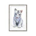 Picture of White Tiger Cub _GroupedProduct_Rectangle_Portrait_Mini_ _GroupedProduct_Rectangle_Portrait_Framed_Matted_