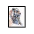 Picture of Mom and Baby Tiger _GroupedProduct_Rectangle_Portrait_Mini_ _GroupedProduct_Rectangle_Portrait_Framed_Matted_