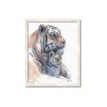 Picture of Mom and Baby Tiger _GroupedProduct_Rectangle_Portrait_Mini_ _GroupedProduct_Rectangle_Portrait_Framed_Matted_