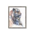 Picture of Mom and Baby Tiger _GroupedProduct_Rectangle_Portrait_Mini_ _GroupedProduct_Rectangle_Portrait_Framed_Matted_