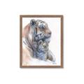 Picture of Mom and Baby Tiger _GroupedProduct_Rectangle_Portrait_Mini_ _GroupedProduct_Rectangle_Portrait_Framed_Matted_
