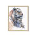 Picture of Mom and Baby Tiger _GroupedProduct_Rectangle_Portrait_Mini_ _GroupedProduct_Rectangle_Portrait_Framed_Matted_