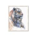 Picture of Mom and Baby Tiger _GroupedProduct_Rectangle_Portrait_Mini_ _GroupedProduct_Rectangle_Portrait_Framed_Matted_