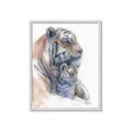 Picture of Mom and Baby Tiger _GroupedProduct_Rectangle_Portrait_Mini_ _GroupedProduct_Rectangle_Portrait_Framed_Matted_