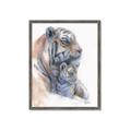 Picture of Mom and Baby Tiger _GroupedProduct_Rectangle_Portrait_Mini_ _GroupedProduct_Rectangle_Portrait_Framed_Matted_