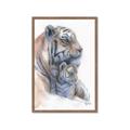 Picture of Mom and Baby Tiger _GroupedProduct_Rectangle_Portrait_Mini_ _GroupedProduct_Rectangle_Portrait_Framed_Matted_