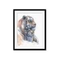 Picture of Mom and Baby Tiger _GroupedProduct_Rectangle_Portrait_Mini_ _GroupedProduct_Rectangle_Portrait_Framed_Matted_