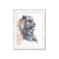 Picture of Mom and Baby Tiger _GroupedProduct_Rectangle_Portrait_Mini_ _GroupedProduct_Rectangle_Portrait_Framed_Matted_