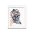 Picture of Mom and Baby Tiger _GroupedProduct_Rectangle_Portrait_Mini_ _GroupedProduct_Rectangle_Portrait_Framed_Matted_