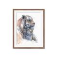 Picture of Mom and Baby Tiger _GroupedProduct_Rectangle_Portrait_Mini_ _GroupedProduct_Rectangle_Portrait_Framed_Matted_