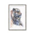 Picture of Mom and Baby Tiger _GroupedProduct_Rectangle_Portrait_Mini_ _GroupedProduct_Rectangle_Portrait_Framed_Matted_