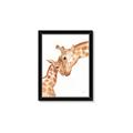 Picture of Mom and baby Giraffe _GroupedProduct_Rectangle_Portrait_Mini_ _GroupedProduct_Rectangle_Portrait_Framed_Matted_