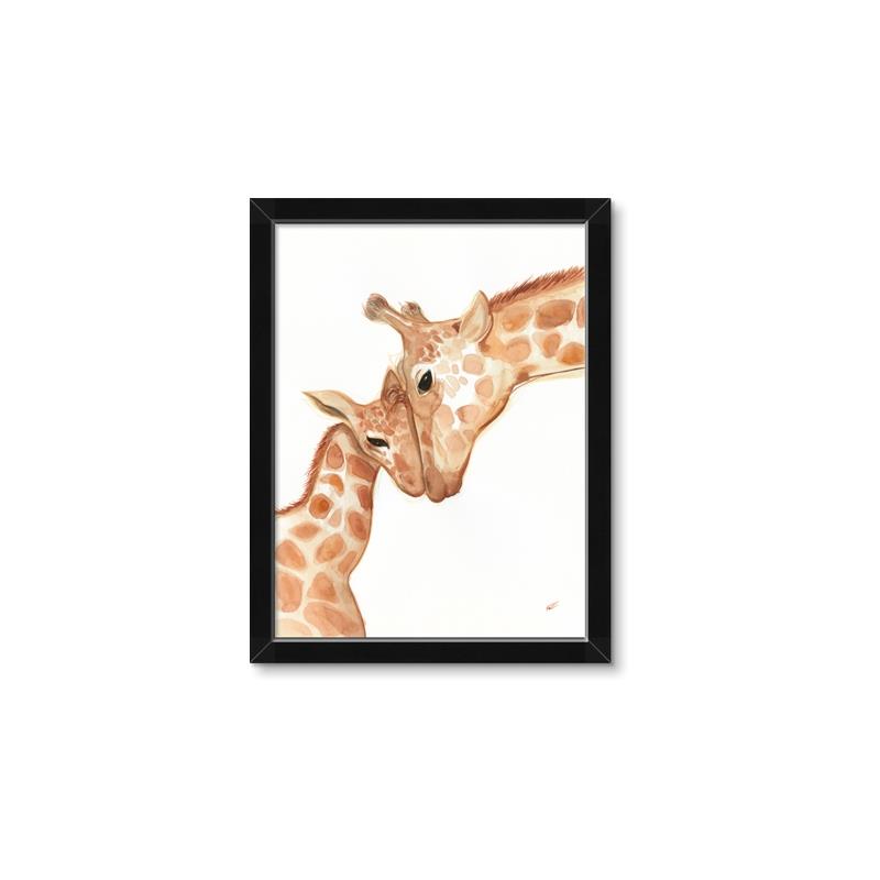 Picture of Mom and baby Giraffe _GroupedProduct_Rectangle_Portrait_Mini_ _GroupedProduct_Rectangle_Portrait_Framed_Matted_