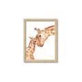 Picture of Mom and baby Giraffe _GroupedProduct_Rectangle_Portrait_Mini_ _GroupedProduct_Rectangle_Portrait_Framed_Matted_