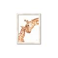Picture of Mom and baby Giraffe _GroupedProduct_Rectangle_Portrait_Mini_ _GroupedProduct_Rectangle_Portrait_Framed_Matted_