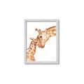 Picture of Mom and baby Giraffe _GroupedProduct_Rectangle_Portrait_Mini_ _GroupedProduct_Rectangle_Portrait_Framed_Matted_