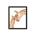 Picture of Mom and baby Giraffe _GroupedProduct_Rectangle_Portrait_Mini_ _GroupedProduct_Rectangle_Portrait_Framed_Matted_