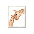 Picture of Mom and baby Giraffe _GroupedProduct_Rectangle_Portrait_Mini_ _GroupedProduct_Rectangle_Portrait_Framed_Matted_
