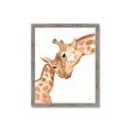 Picture of Mom and baby Giraffe _GroupedProduct_Rectangle_Portrait_Mini_ _GroupedProduct_Rectangle_Portrait_Framed_Matted_