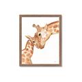 Picture of Mom and baby Giraffe _GroupedProduct_Rectangle_Portrait_Mini_ _GroupedProduct_Rectangle_Portrait_Framed_Matted_