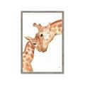 Picture of Mom and baby Giraffe _GroupedProduct_Rectangle_Portrait_Mini_ _GroupedProduct_Rectangle_Portrait_Framed_Matted_