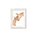 Picture of Mom and baby Giraffe _GroupedProduct_Rectangle_Portrait_Mini_ _GroupedProduct_Rectangle_Portrait_Framed_Matted_