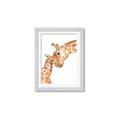 Picture of Mom and baby Giraffe _GroupedProduct_Rectangle_Portrait_Mini_ _GroupedProduct_Rectangle_Portrait_Framed_Matted_