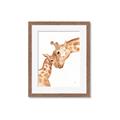Picture of Mom and baby Giraffe _GroupedProduct_Rectangle_Portrait_Mini_ _GroupedProduct_Rectangle_Portrait_Framed_Matted_