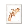Picture of Mom and baby Giraffe _GroupedProduct_Rectangle_Portrait_Mini_ _GroupedProduct_Rectangle_Portrait_Framed_Matted_