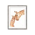 Picture of Mom and baby Giraffe _GroupedProduct_Rectangle_Portrait_Mini_ _GroupedProduct_Rectangle_Portrait_Framed_Matted_