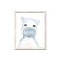 Picture of Halle Hippo _GroupedProduct_Rectangle_Portrait_Mini_ _GroupedProduct_Rectangle_Portrait_Framed_Matted_
