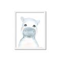 Picture of Halle Hippo _GroupedProduct_Rectangle_Portrait_Mini_ _GroupedProduct_Rectangle_Portrait_Framed_Matted_