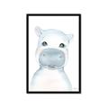 Picture of Halle Hippo _GroupedProduct_Rectangle_Portrait_Mini_ _GroupedProduct_Rectangle_Portrait_Framed_Matted_