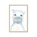 Picture of Halle Hippo _GroupedProduct_Rectangle_Portrait_Mini_ _GroupedProduct_Rectangle_Portrait_Framed_Matted_