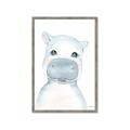 Picture of Halle Hippo _GroupedProduct_Rectangle_Portrait_Mini_ _GroupedProduct_Rectangle_Portrait_Framed_Matted_