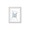 Picture of Halle Hippo _GroupedProduct_Rectangle_Portrait_Mini_ _GroupedProduct_Rectangle_Portrait_Framed_Matted_