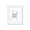 Picture of Halle Hippo _GroupedProduct_Rectangle_Portrait_Mini_ _GroupedProduct_Rectangle_Portrait_Framed_Matted_