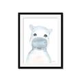 Picture of Halle Hippo _GroupedProduct_Rectangle_Portrait_Mini_ _GroupedProduct_Rectangle_Portrait_Framed_Matted_