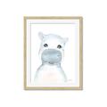 Picture of Halle Hippo _GroupedProduct_Rectangle_Portrait_Mini_ _GroupedProduct_Rectangle_Portrait_Framed_Matted_