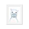 Picture of Halle Hippo _GroupedProduct_Rectangle_Portrait_Mini_ _GroupedProduct_Rectangle_Portrait_Framed_Matted_