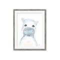 Picture of Halle Hippo _GroupedProduct_Rectangle_Portrait_Mini_ _GroupedProduct_Rectangle_Portrait_Framed_Matted_