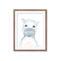 Picture of Halle Hippo _GroupedProduct_Rectangle_Portrait_Mini_ _GroupedProduct_Rectangle_Portrait_Framed_Matted_